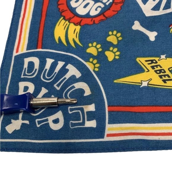 Dutch Bros Dutch Pup Bandana Scarf DB RARE 1992 NEW National Dog Day - Picture 7 of 9